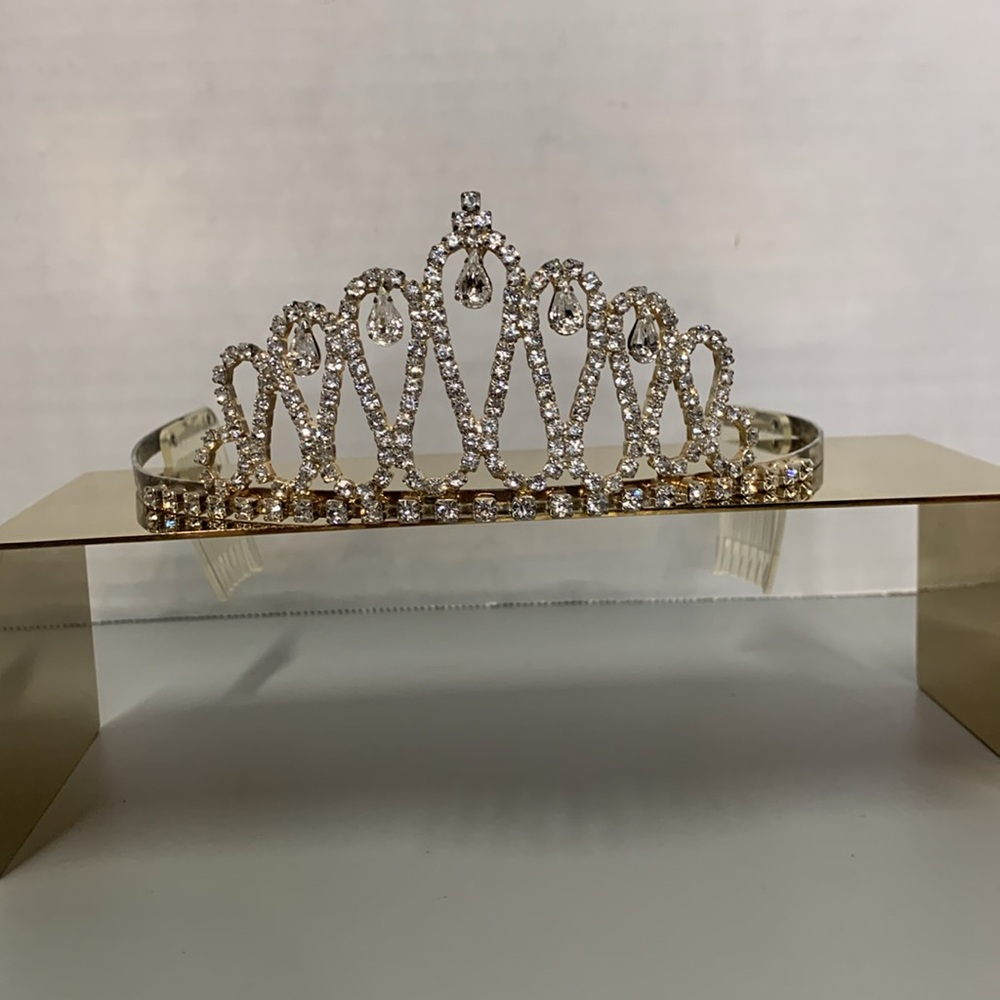 Rhinestone Tiaras lot of 2 Hair Piece, Wedding, Prom, Special Event - Picture 4 of 8